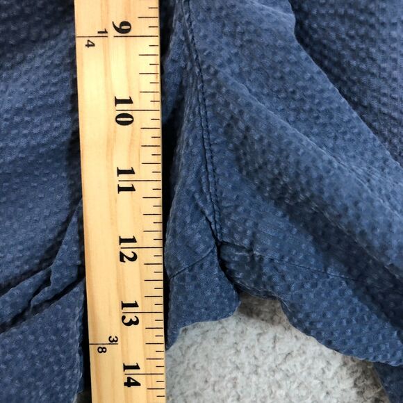 Abercrombie & Fitch Shorts Mens 36‎ Blue Chino Preppy Dadcore Logo Solid Pocket - Picture 8 of 9